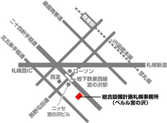 札幌事務所地図